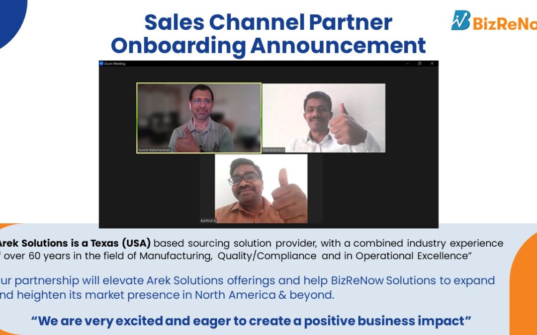 Sales Channel Partner Onboarding – Arek Solutions LLC