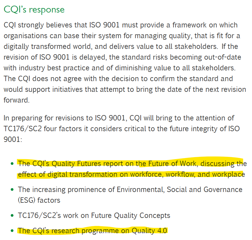 ISO9001:2030 standard
